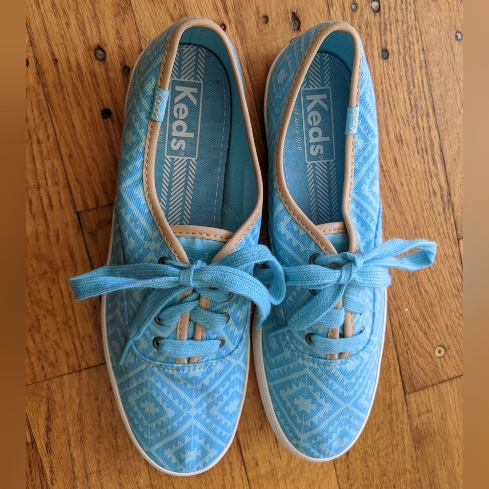 NWOT Keds Geometric Print Canvas Sneakers - Picture 6 of 6